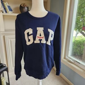 GAP Navy Blue Women's Crew Neck Sweatshirt